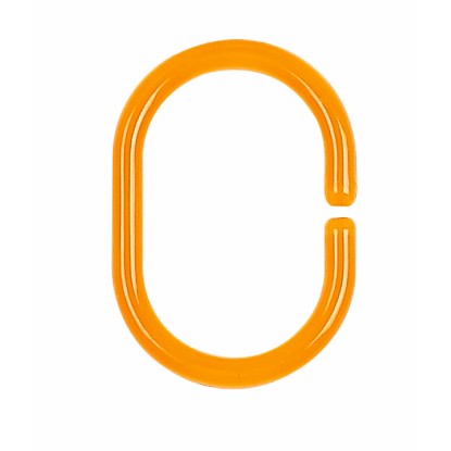 Spirella Kroužek ke sprchovému závěsu C-Minor transparentní plast oranžový čirý