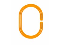 Spirella Kroužek ke sprchovému závěsu C-Minor transparentní plast oranžový čirý