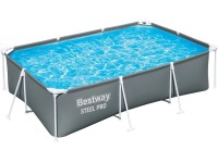 Bestway Bazén s ocelovým rámem Steel Pro, šedá, 300 x 201 x 75 cm Bestway Bazén s ocelovým rámem Steel Pro, šedá, 300 x 201 x 75 cm
