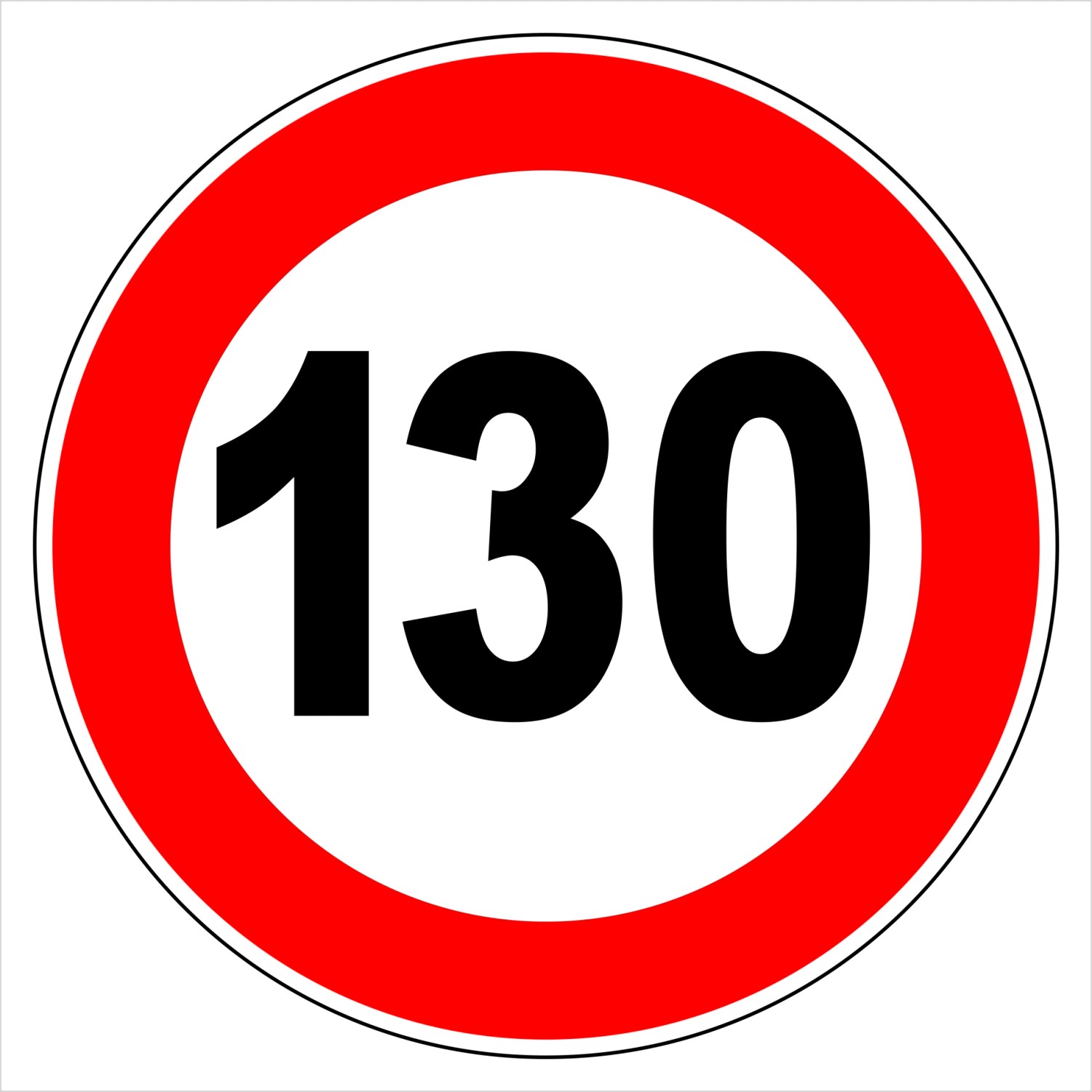 Fólie 130 km omezení 150 mm