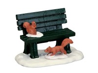 Lemax Vánoční dekorace Parková lavička v zimě