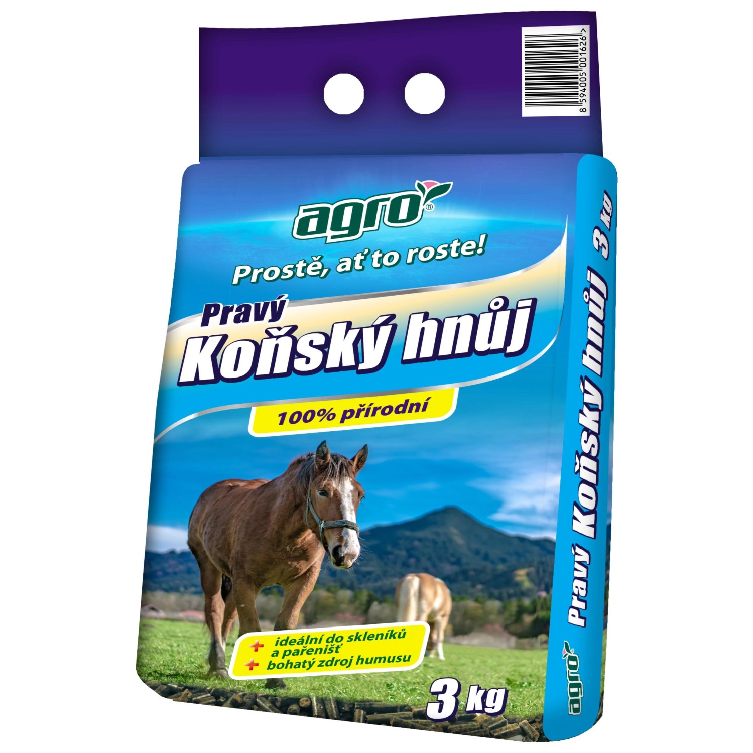 AGRO Koňský hnůj 3 kg