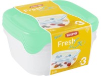 Curver Sada potravinových dóz Fresh&Go mátová 0,8 l, 3 ks Curver Sada potravinových dóz Fresh&Go mátová 0,8 l, 3 ks