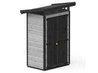 Upyard Dřevěný domek na nářadí Strongbox S vč. základů šedá 127 x 87 cm