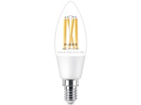 Philips Smart LED žárovka Filament E14 C35, 4,9 W, 407 lm, 2700-6500 K, čirá