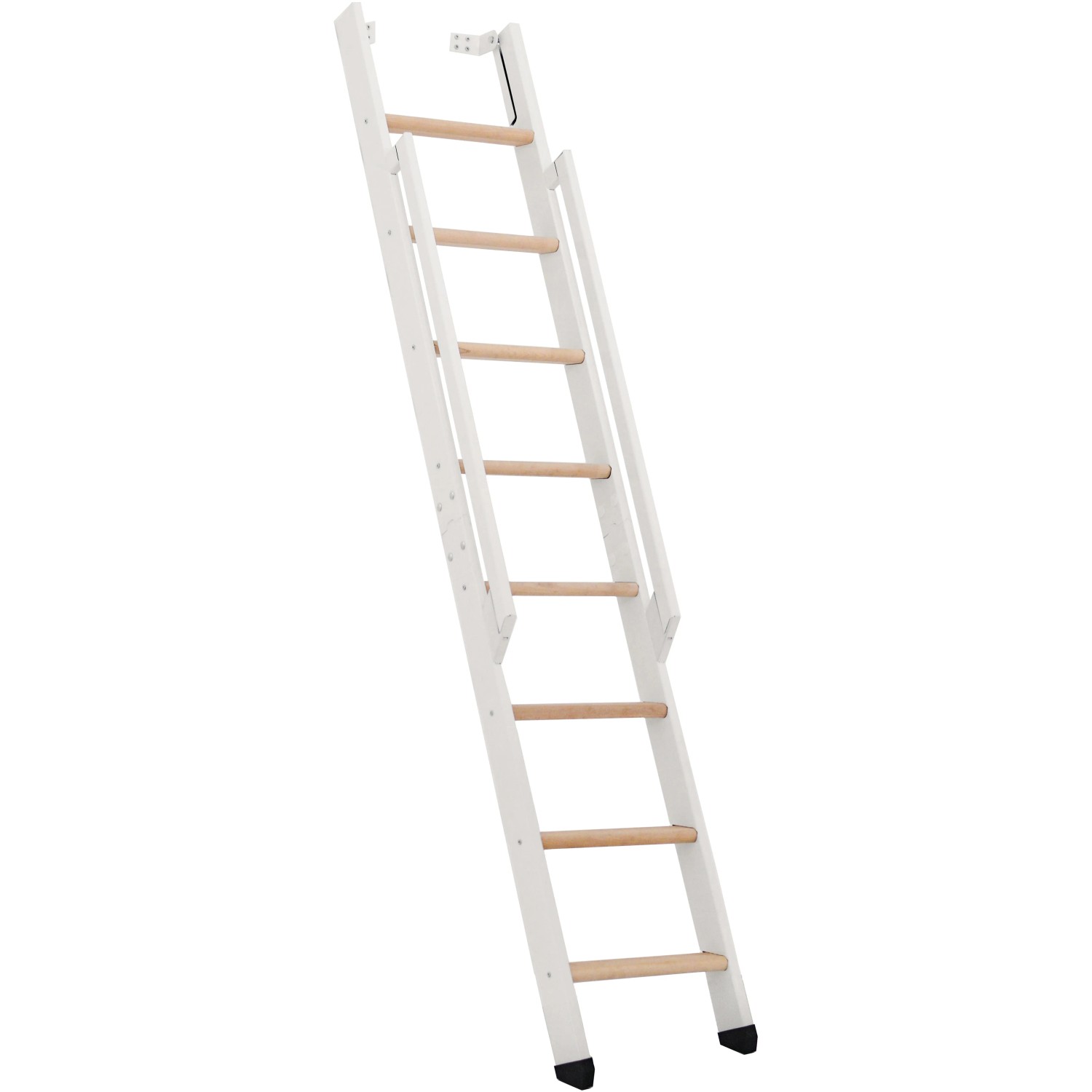 Minka STAIRS Přímé žebříkové schodiště Strong buk/bílá, 8 schodů, 199 cm