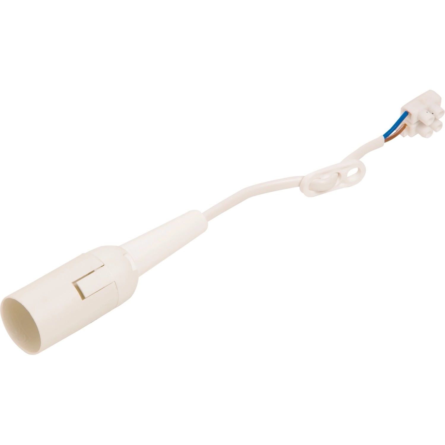 Objímka žárovky E14, bílá