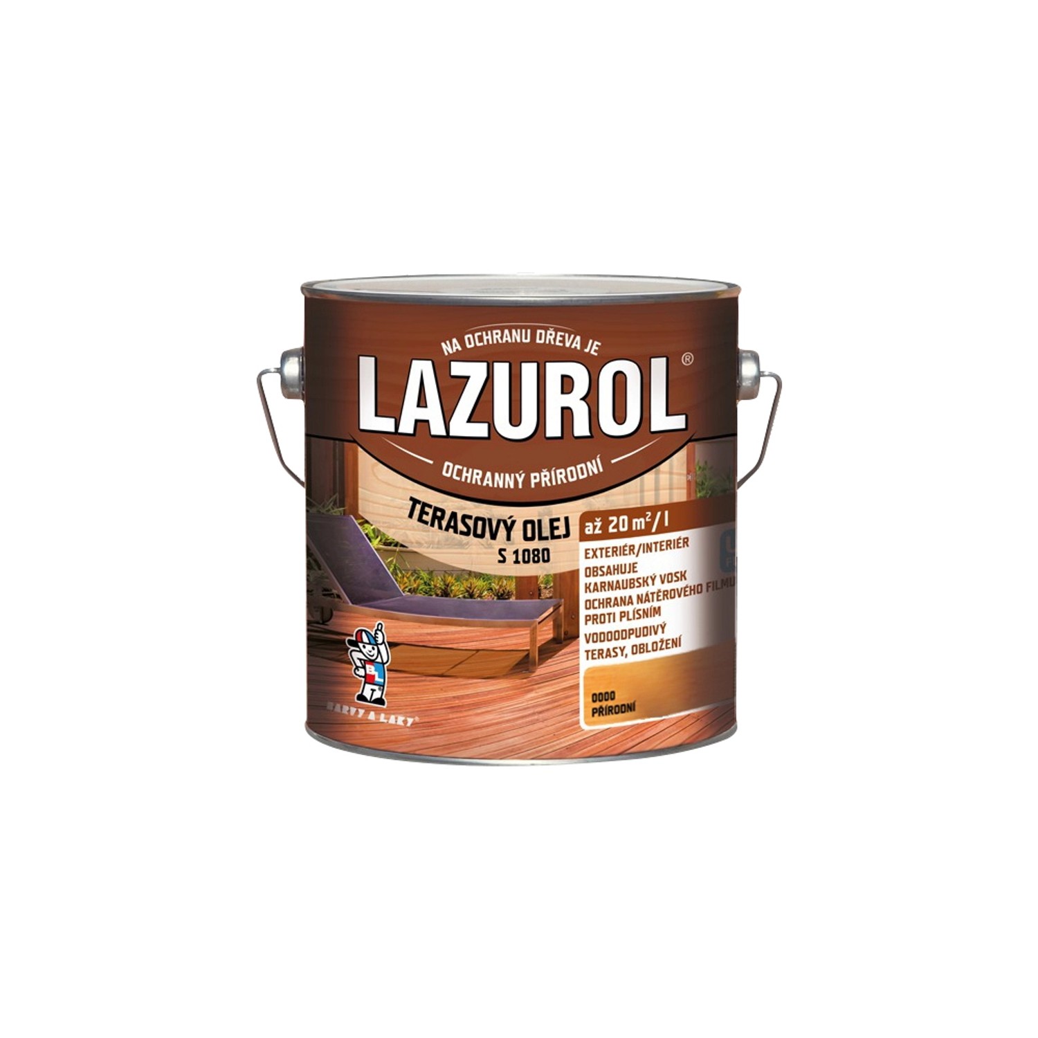 Lazurol terasový olej bezbarvý 2,5l