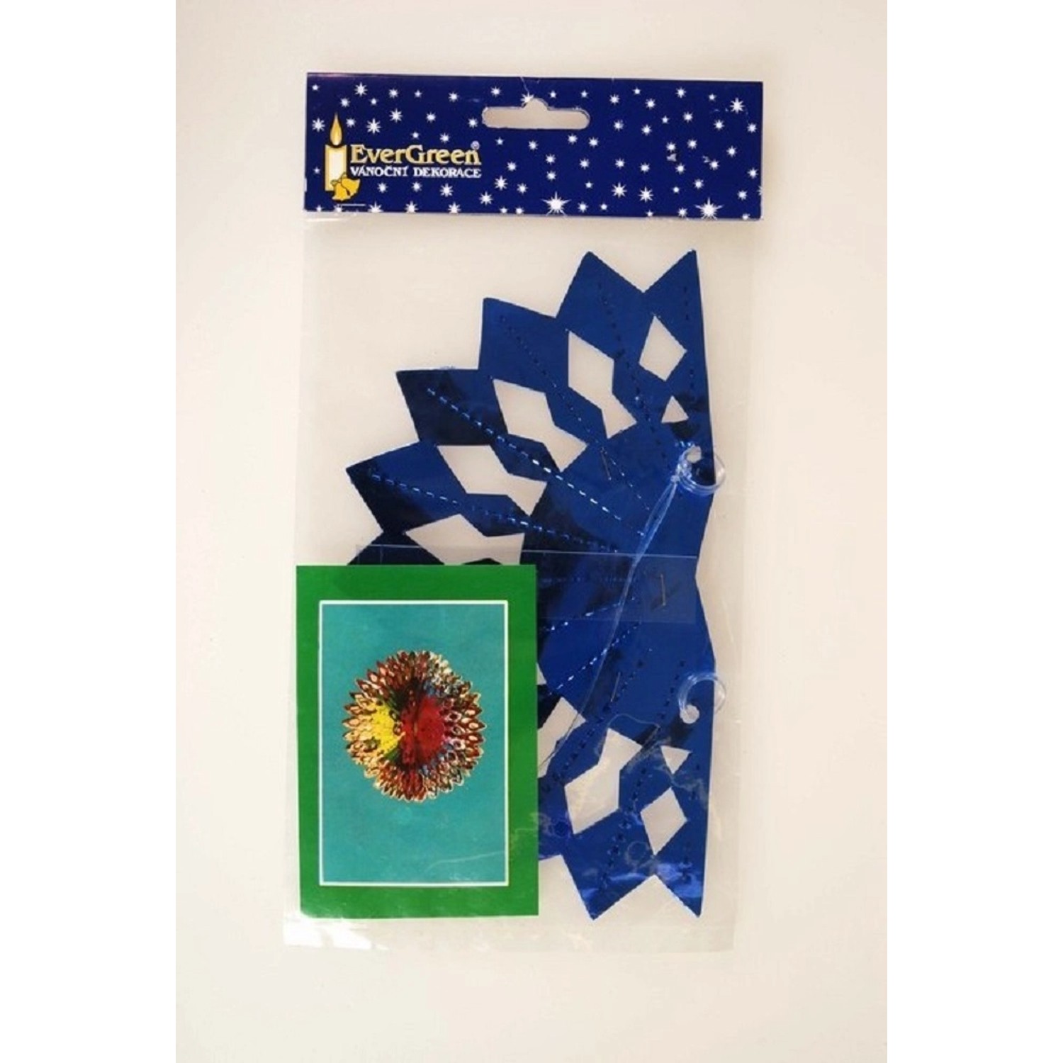 EverGreen Vánoční dekorace koule závěsná s otvory 20 cm