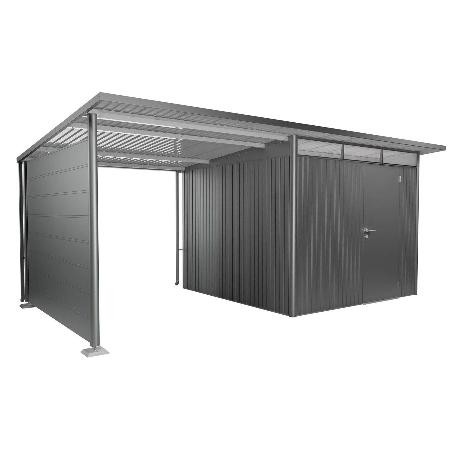 Biohort Boční stěna pro boční stříšku k domku AvantGarde/ECO A3, A7, křem.šedá