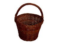 Koš pletený z neloupaného proutí, 30 cm