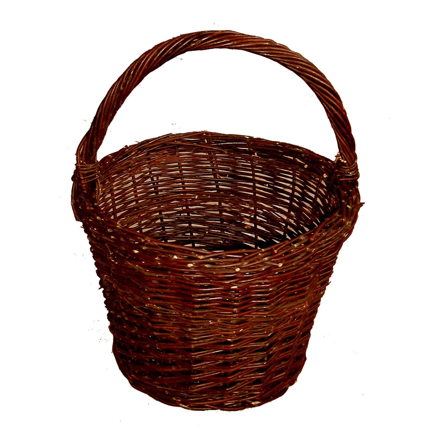 Koš pletený z neloupaného proutí, 30 cm