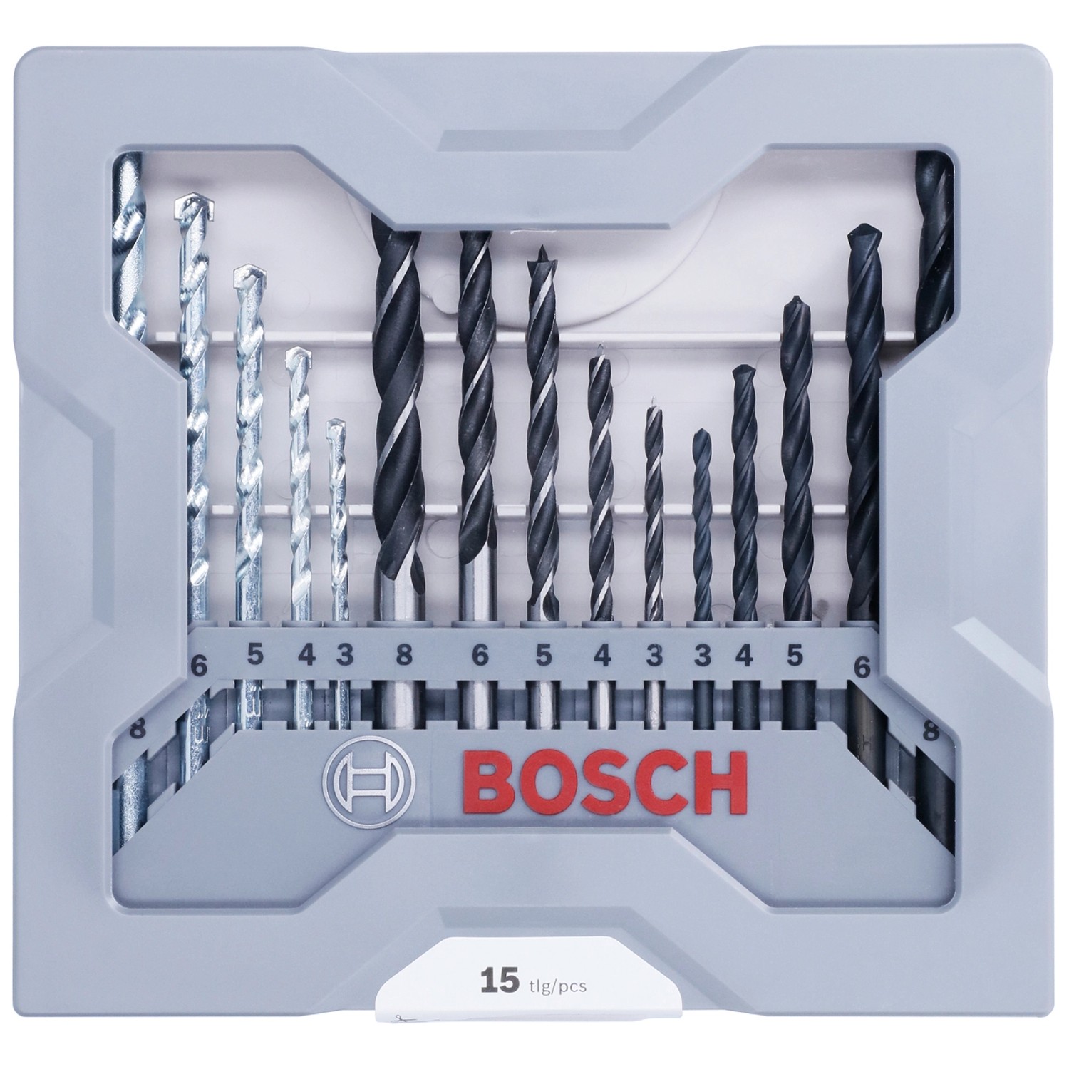Bosch Sada vrtáků do zdiva, pr. 3-8 mm, 15-dílná