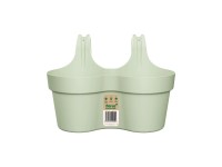 Florus Balkonový květináč Paris Hanger Duo mátová zelená 35 x 27,3 x 25 cm