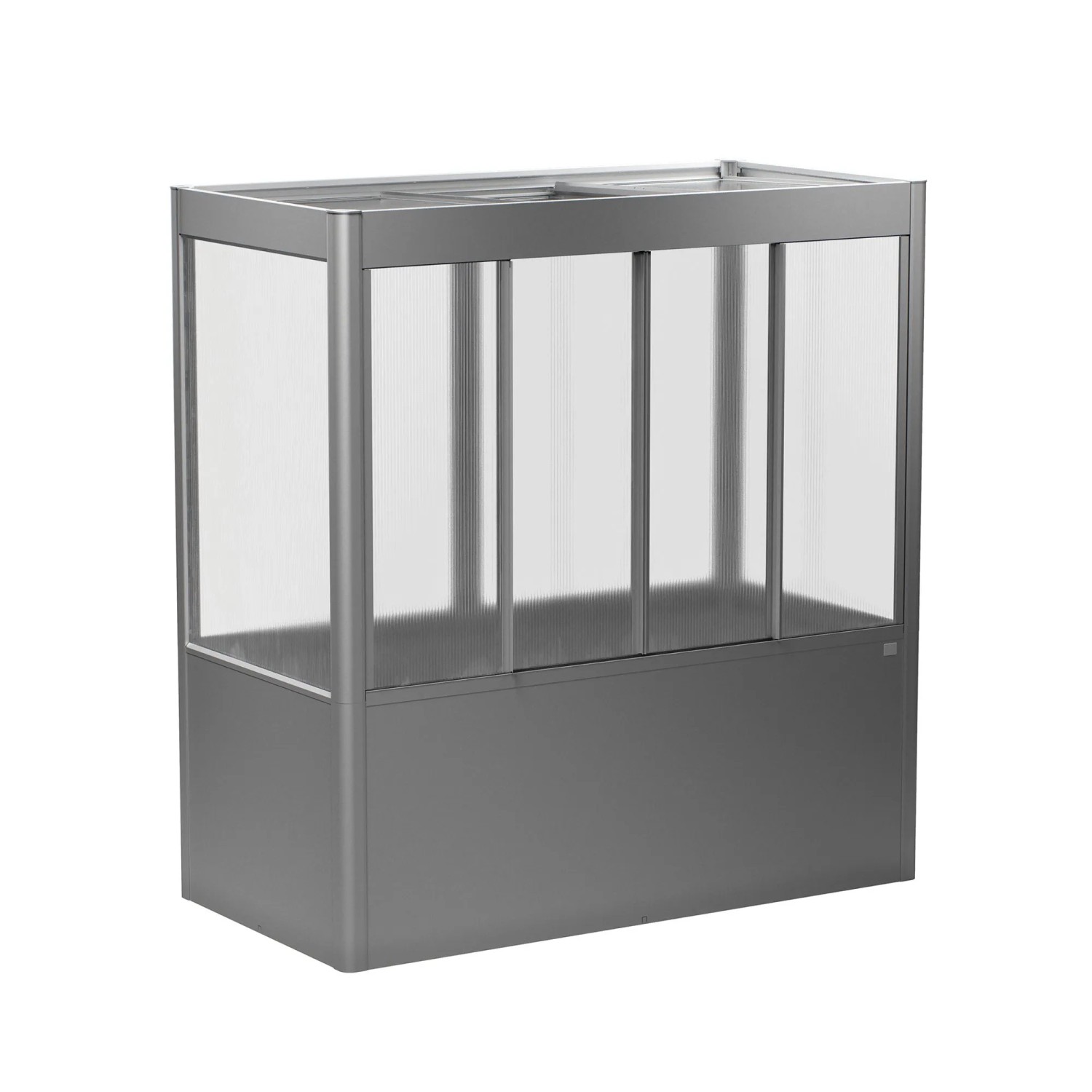 Biohort Skleník s vyvýš.záhonem Florentina 2x1MAXI kř.šedý 201,6 x 103,1 cm