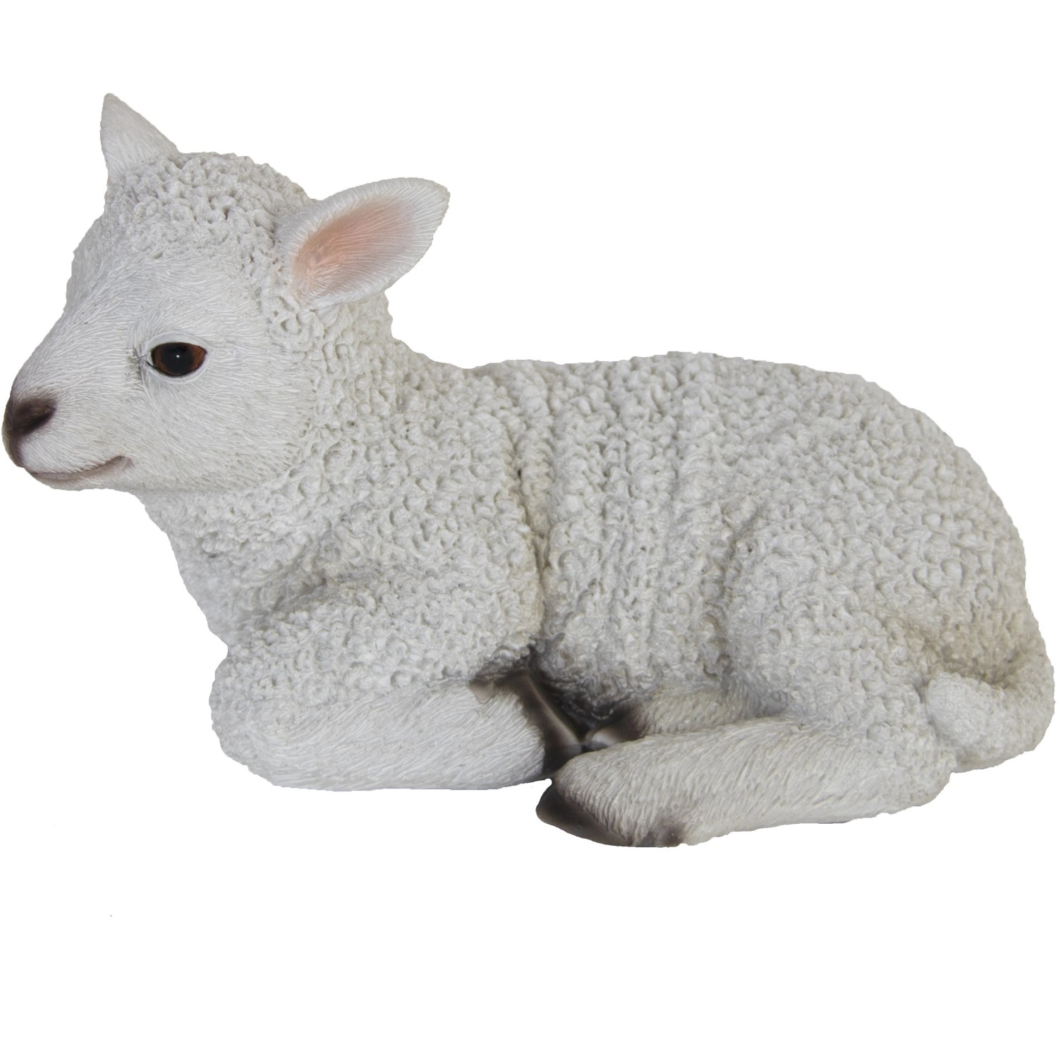 Dekorační zahradní figurka ležící jehňátko 18 cm