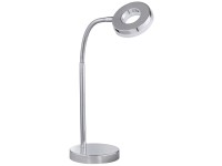 Stolní LED lampa chrom 27 x 12 cm