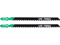 LUX-TOOLS Listy přímočaré pily na dřevo dlouhé frézované upínání U dlouhé, 2 ks