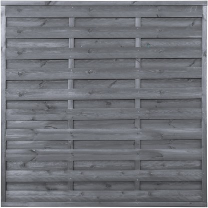 Vyplétaný lamelový plot mořený antracitový 180 x 180 cm