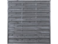 Vyplétaný lamelový plot mořený antracitový 180 x 180 cm