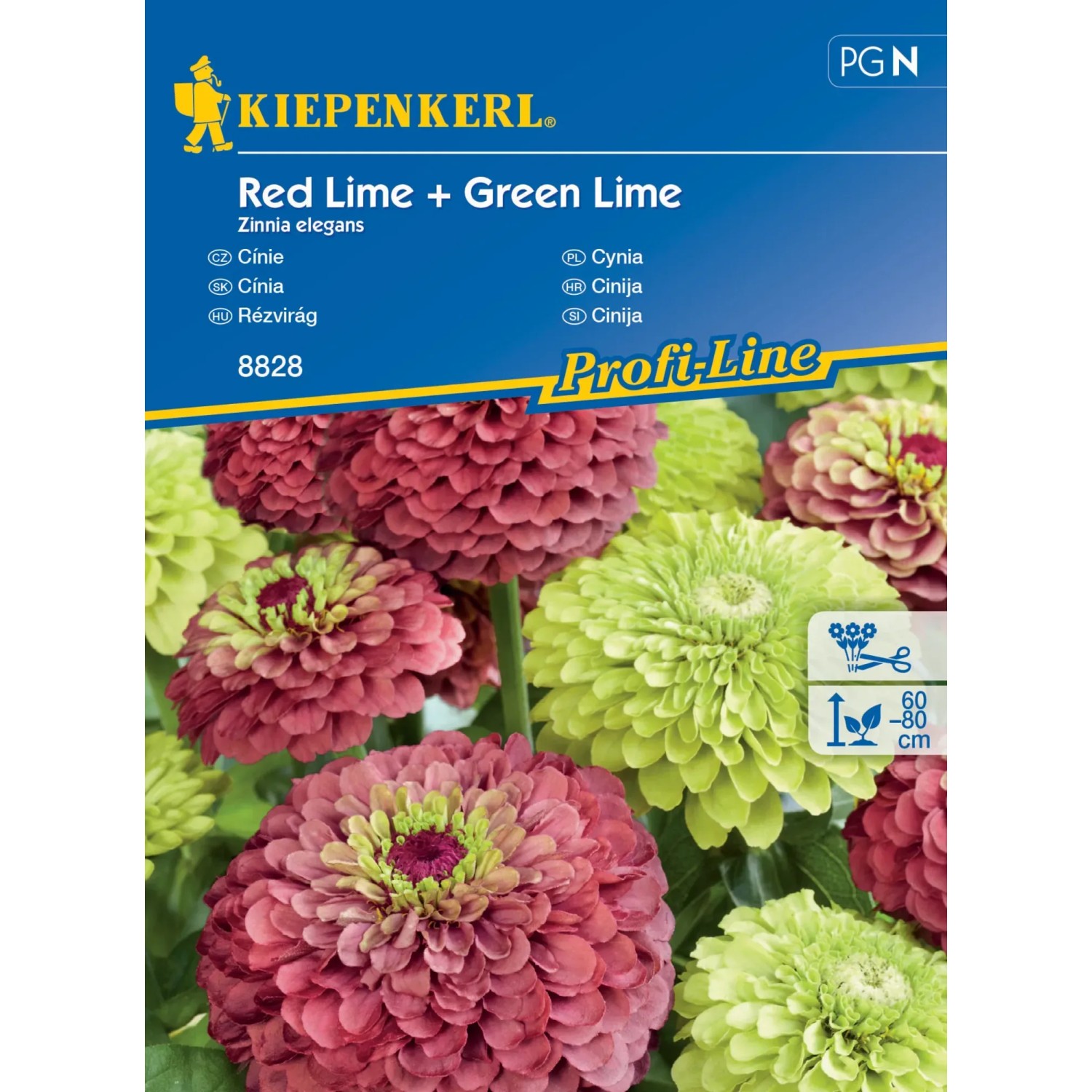 Kiepenkerl Semínka Cínie Red Lime, Green Lime