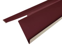 COVERNIT Štítové lemování s vodní drážkou UNI, RAL 3009 oxidované červené 2000mm