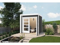 Weka Designový zahradní domek 262 A, antracitová, 209 x 205 cm