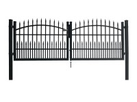 Floraworld Dekorativní dvoukřídlá branka Avignon k zabet. antracit 300 x 110 cm