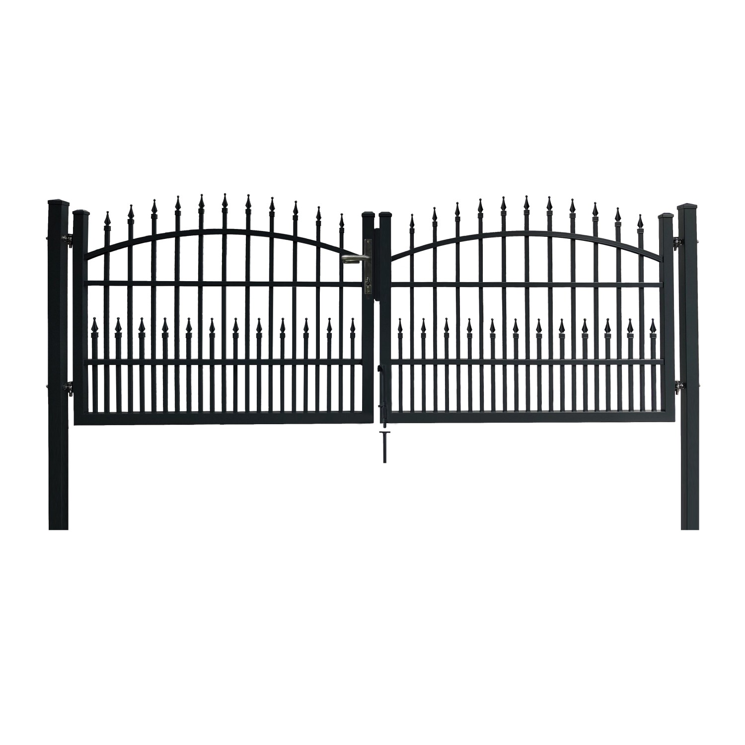 Floraworld Dekorativní dvoukřídlá branka Avignon k zabet. antracit 300 x 110 cm