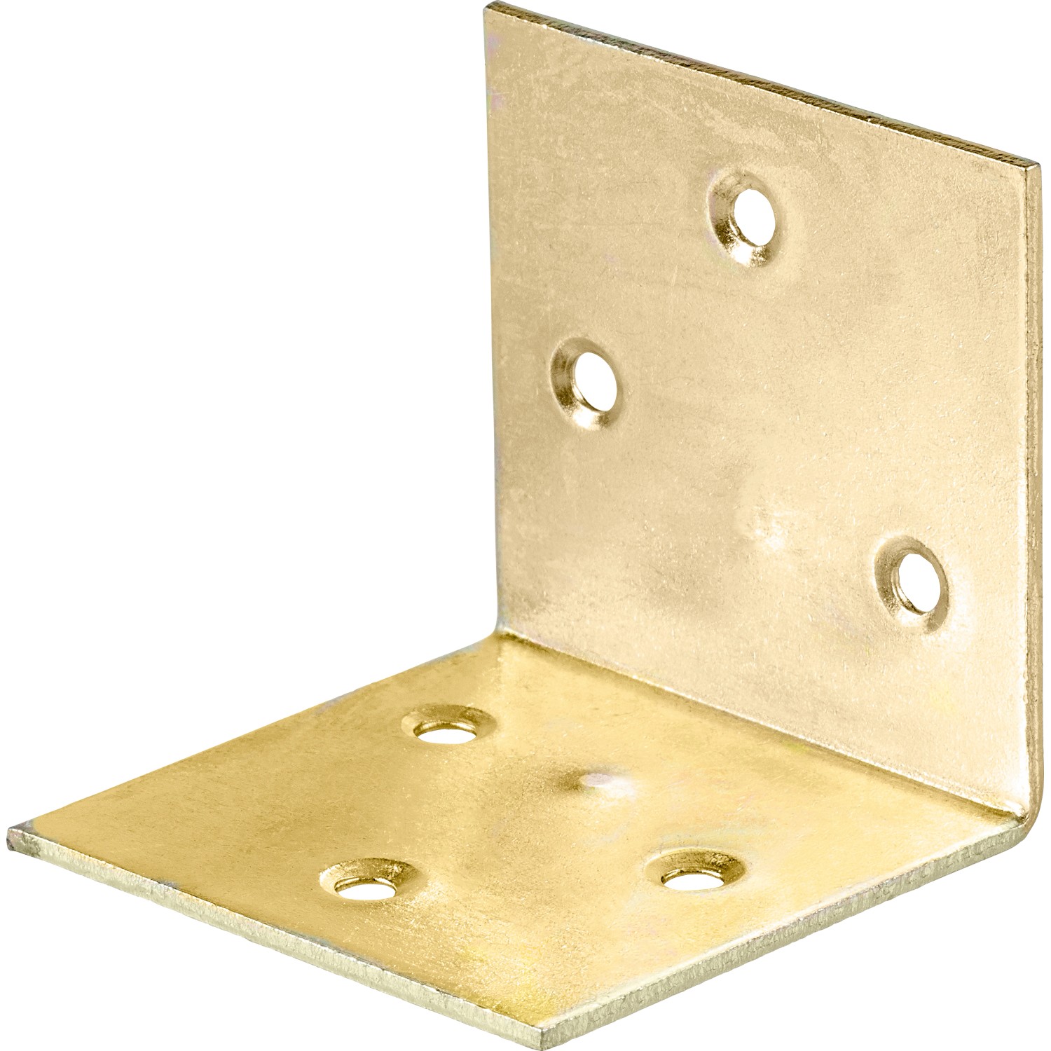 Široký úhelník, žlutě pozinkovaný, 50 mm x 50 mm x 50 mm