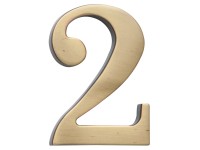 COBRA Číslice 2 - 5 cm, česaný bronz