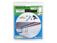 FK Technics SET LED pásek COB s dotykovým spínačem, vč. zdroje, 12W, 4000K, 1 m