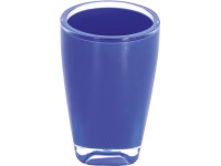 Kelímek na zubní kartáčky Tahiti akryl modrý