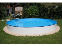 Summer Fun Bazénová sada s ocel. stěnou Baltimore polozapuštěný 420 cm x 150 cm