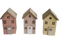 Boltze Stojací dekorace domeček Katty různé barvy 14 x 8 x 9 cm