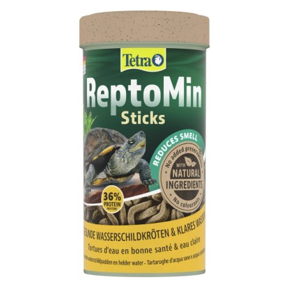 Tetra Plovoucí tyčinky pro vodní želvy ReptoMin Sticks, 250 ml