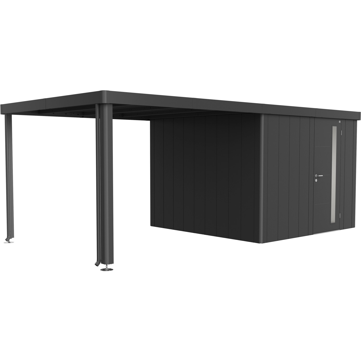 Biohort Boční střecha k zahradnímu domku Neo 3A, 3B, 3C, 3D, tmavě šedá