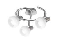 Rabalux Stropní 3bodové svítidlo Aurel, bílá/chrom, pr. 24,5 cm Rabalux Stropní 3bodové svítidlo Aurel, bílá/chrom, pr. 24,5 cm
