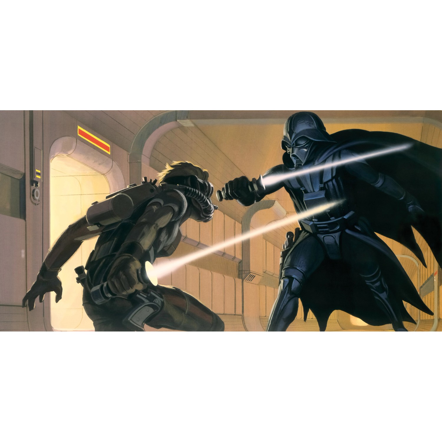 Komar Vliesová fototapeta Star Wars Classic RMQ Vader vs Luke 500 x 250 cm