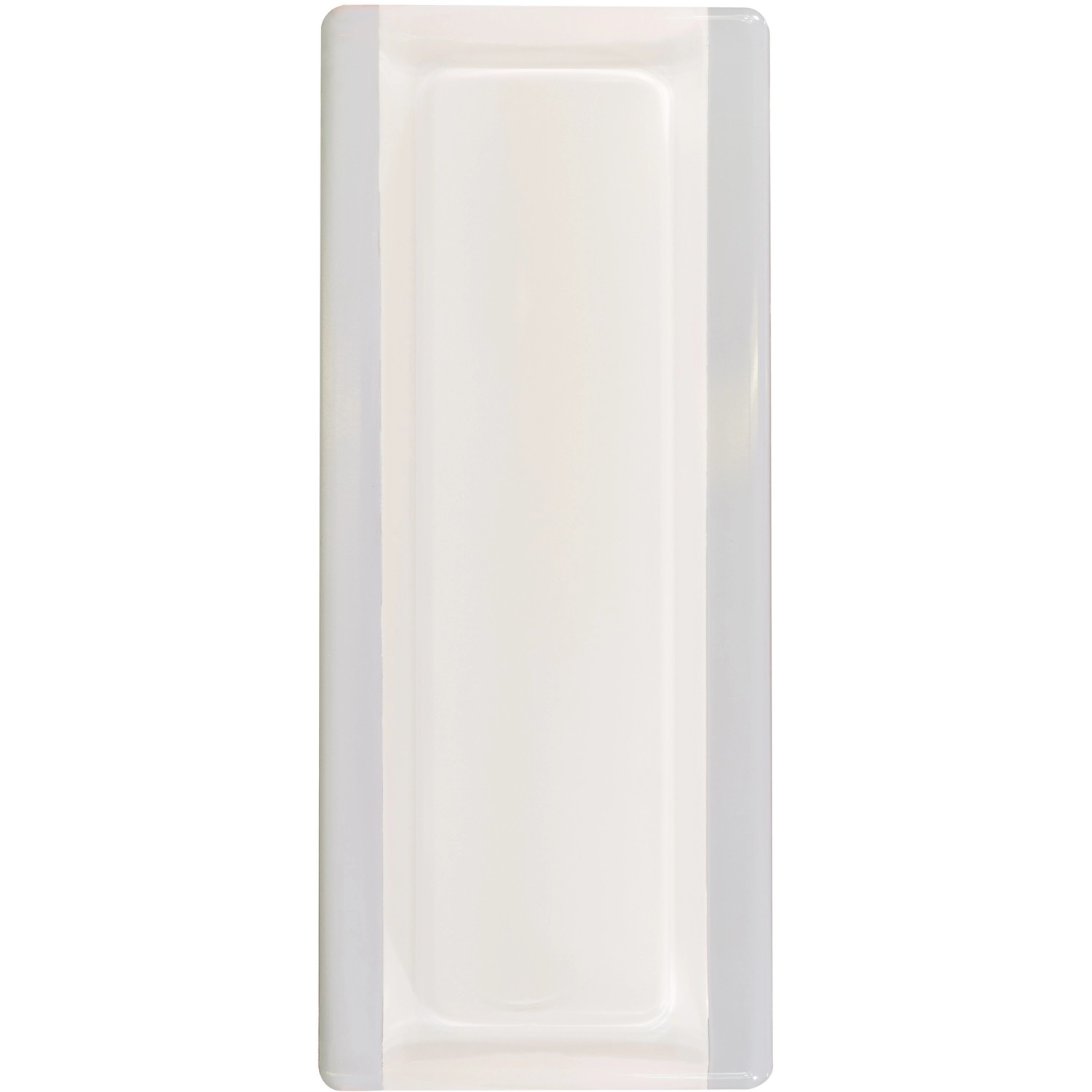 BM Skleněný zakončovací profil pro Luxfery bílý, 19 x 8 x 1 cm