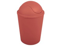 MSV Odpadkový koš s výklopným víkem Ako, terakotová, 5,5 l