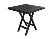 MEGA PLAST Skládací stolek TEO antracitový 70 x 70 x 70 cm
