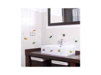 Crearreda Samolepicí dekorace, barevné rybičky, 1 arch, 15 x 31 cm Crearreda Samolepicí dekorace, barevné rybičky, 1 arch, 15 x 31 cm