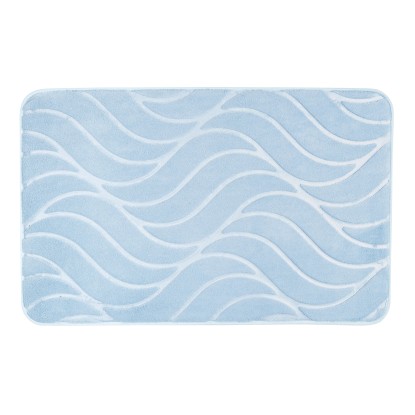 Wenko Koupelnová předložka Memory Foam Tropic, tyrkysová, 50 x 80 cm