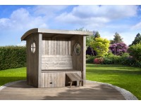 Weka Kryté zahradní posezení Merano lazurované stříbrno-šedé 171 x 93 cm