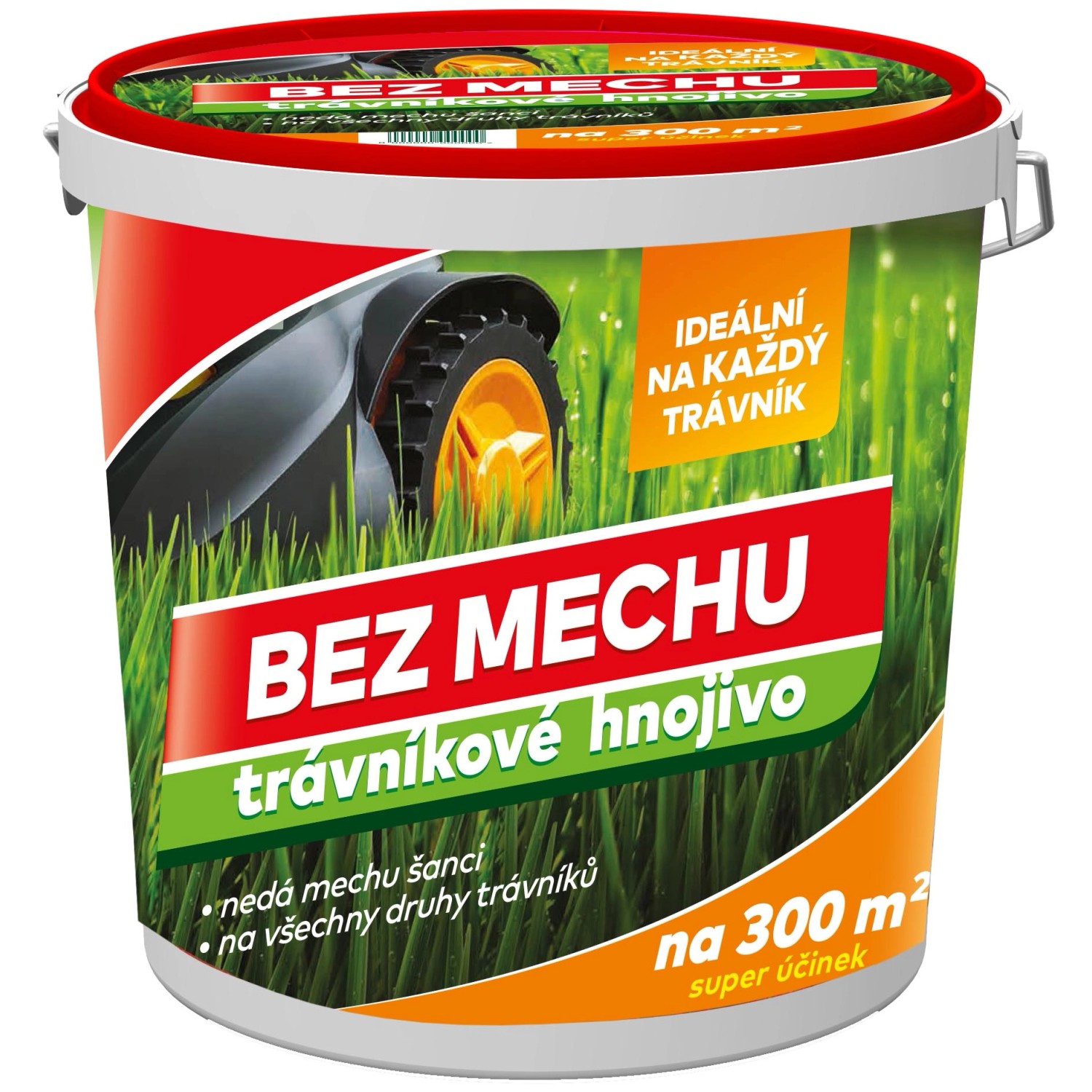 Trávníkové hnojivo bez mechu, kbelík, 10 kg