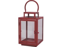 Lucerna kovová červená Lucerna kovová červená