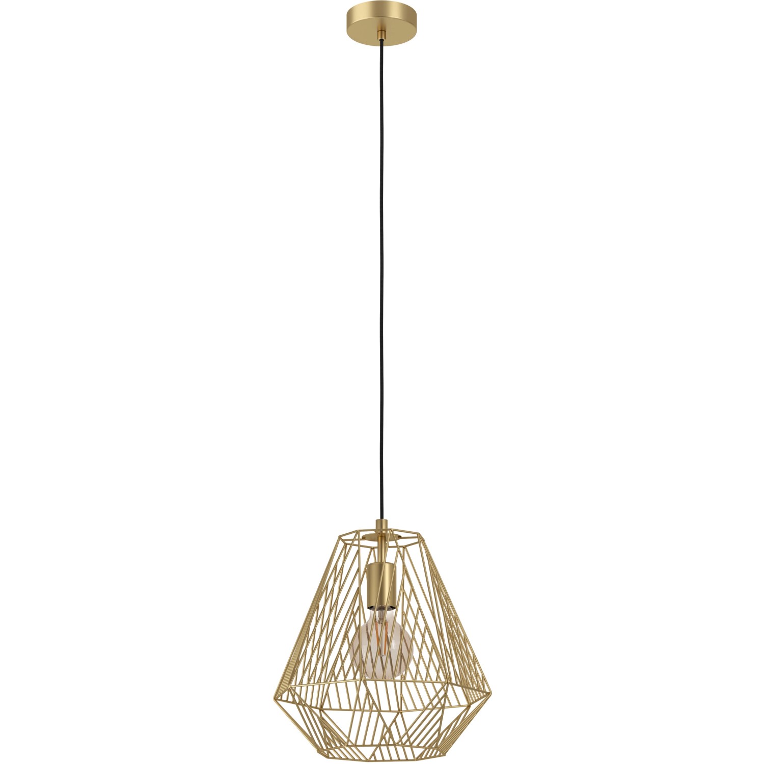 Eglo Závěsné svítidlo 1bodové STYPE mosaz kartáčovaná V: 1 100 mm průměr: 330 mm