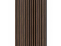 Denpanels Akustický panel ACU-Line MELAMIN ořech černá MDF černá plsť 240x60 cm
