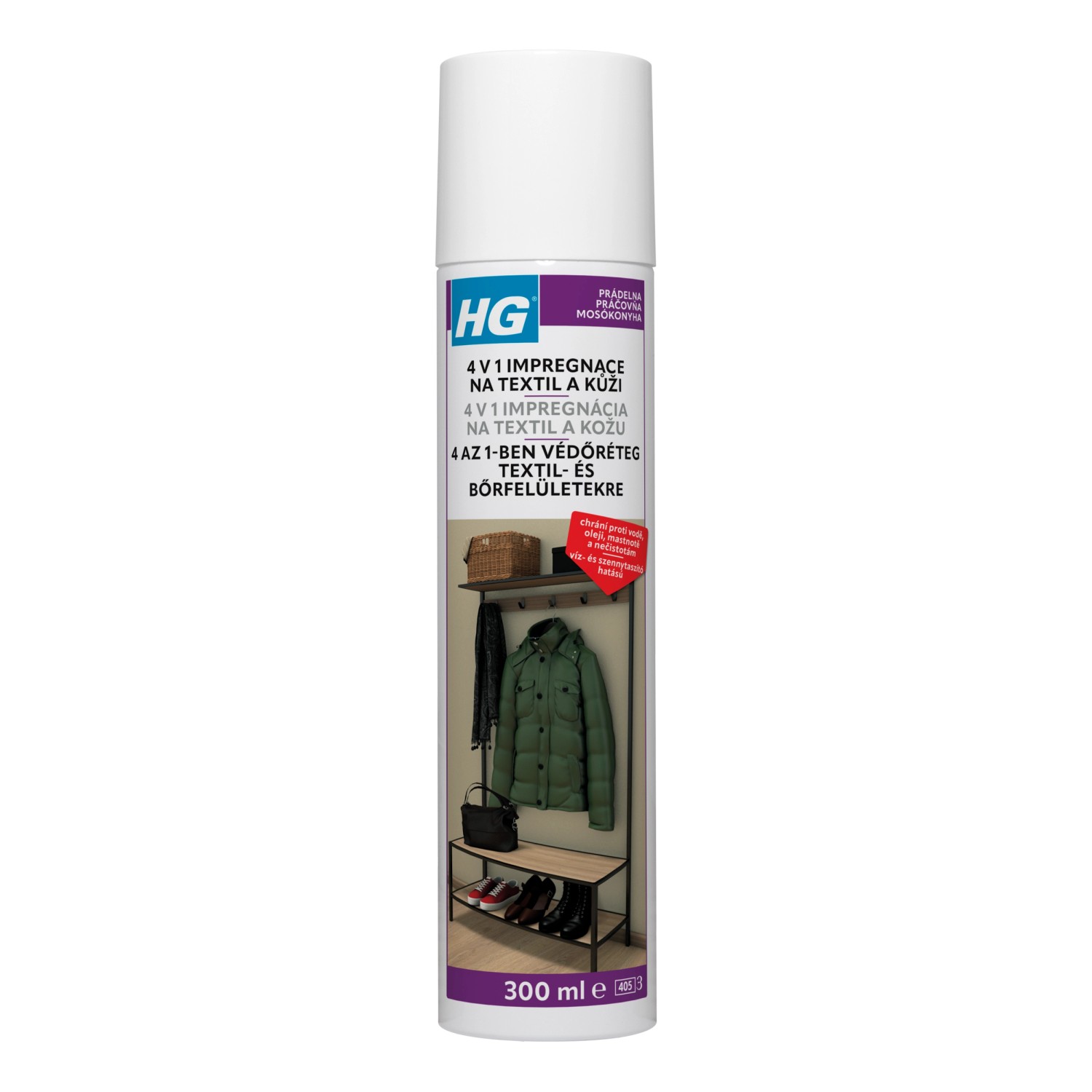 HG 4v1 impregnace na textil a kůži 300 ml